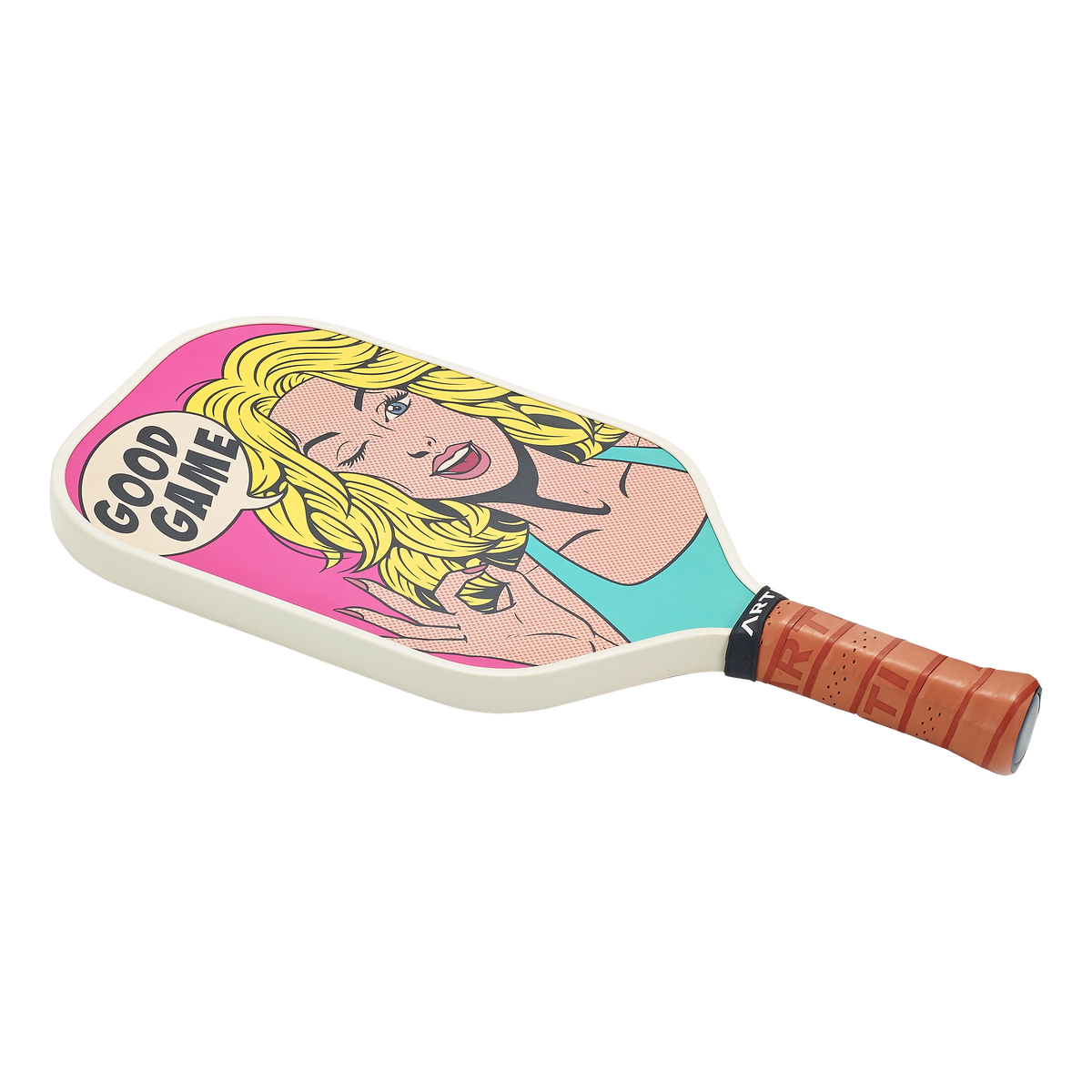 ARTI 16mm T700 Carbon Fiber Kristen & Kristy "GOOD GAME" Pickleball Paddle - USA Pickleball Approved