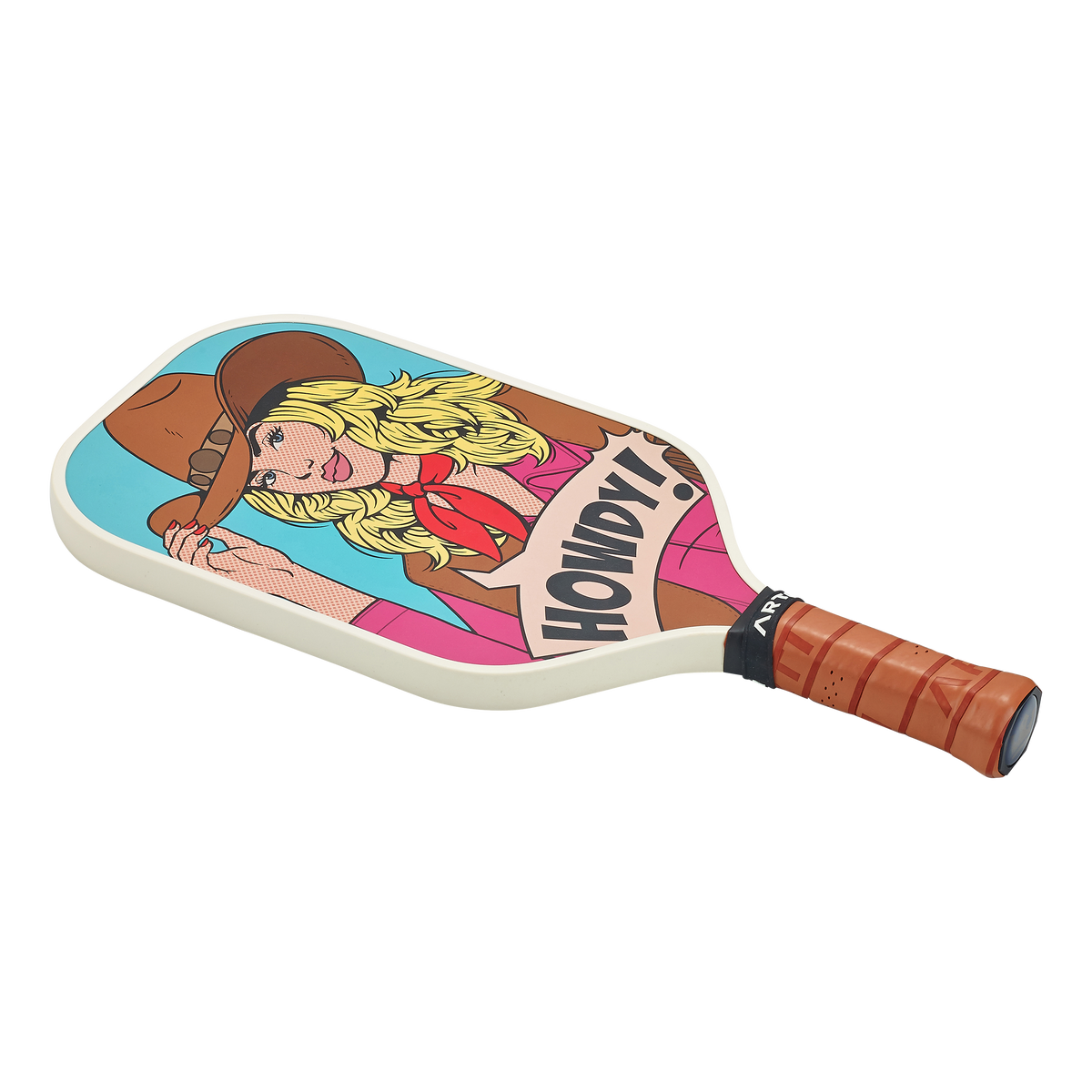 ARTI 16mm T700 Carbon Fiber Kristen & Kristy "HOWDY" Pickleball Paddle - USA Pickleball Approved