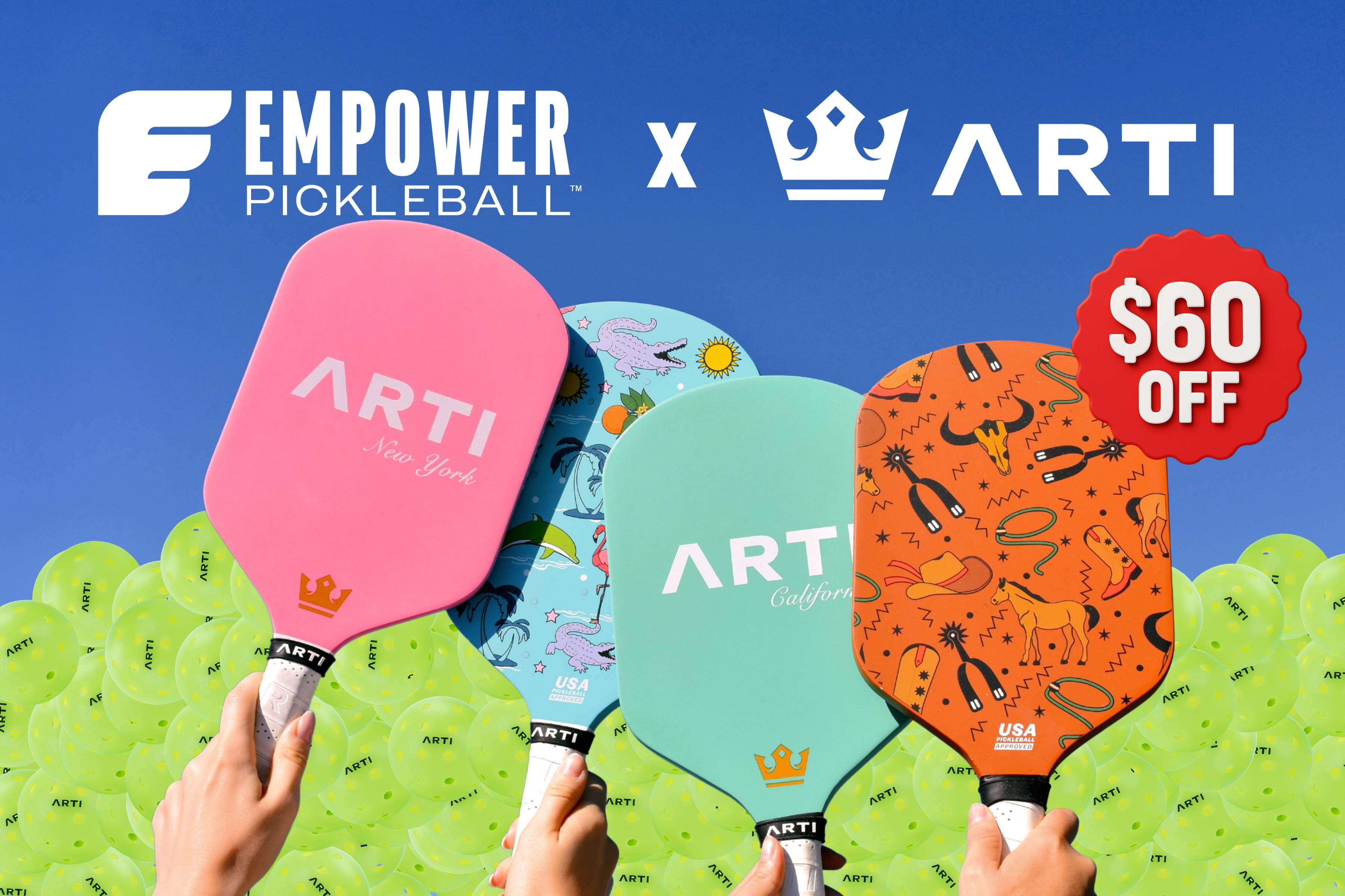 Best Pickleball Paddles for Your Style: ARTI Teams Up With Empower Pickleball (+ $60 Voucher!)