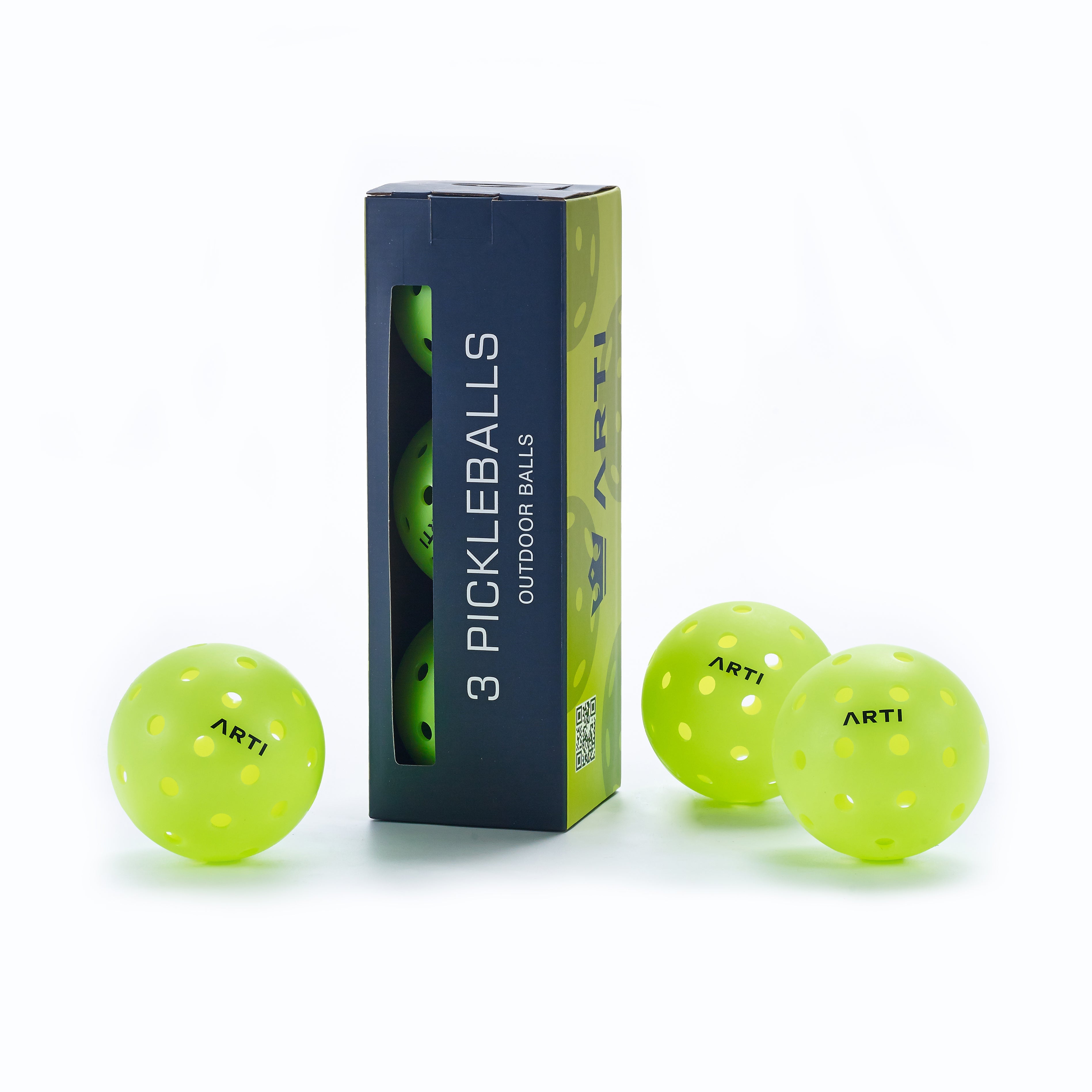 ARTI outdoor pickleball balls 6-pack (image 1)