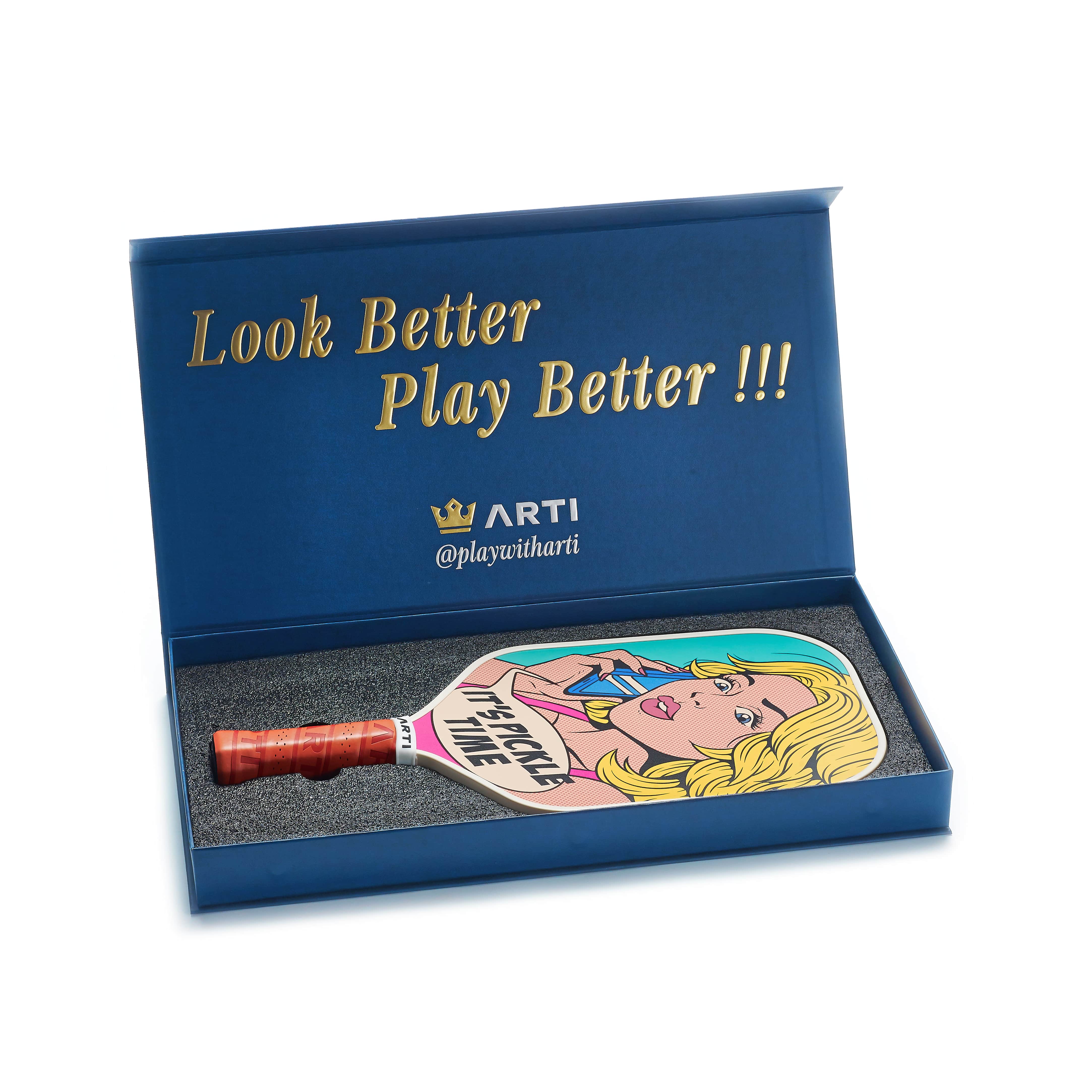 Designer Pickleball Paddle — Pickle Time · ARTI Pickleball