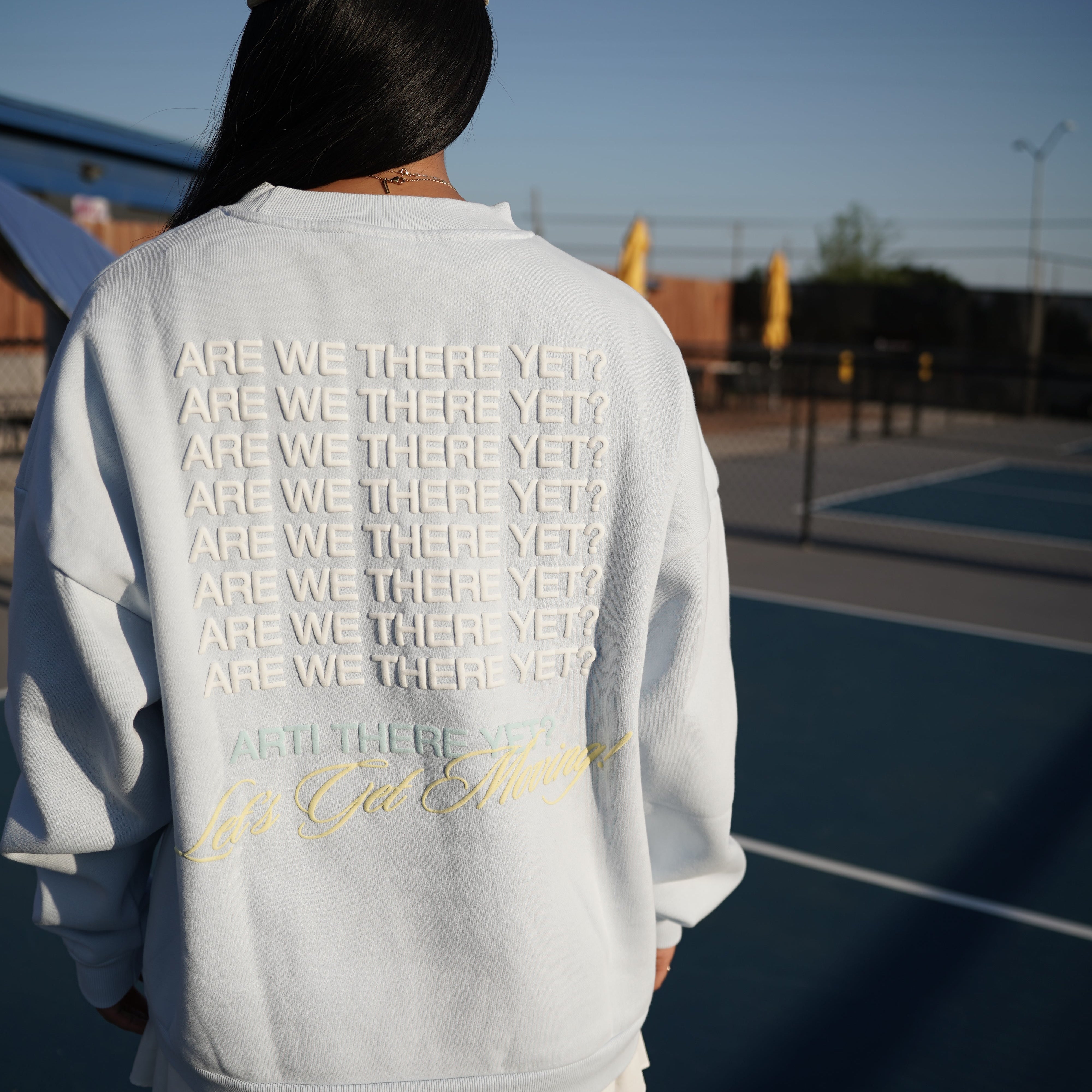 ARTI “Are We There Yet?” Crewneck — Baby Blue - view 2