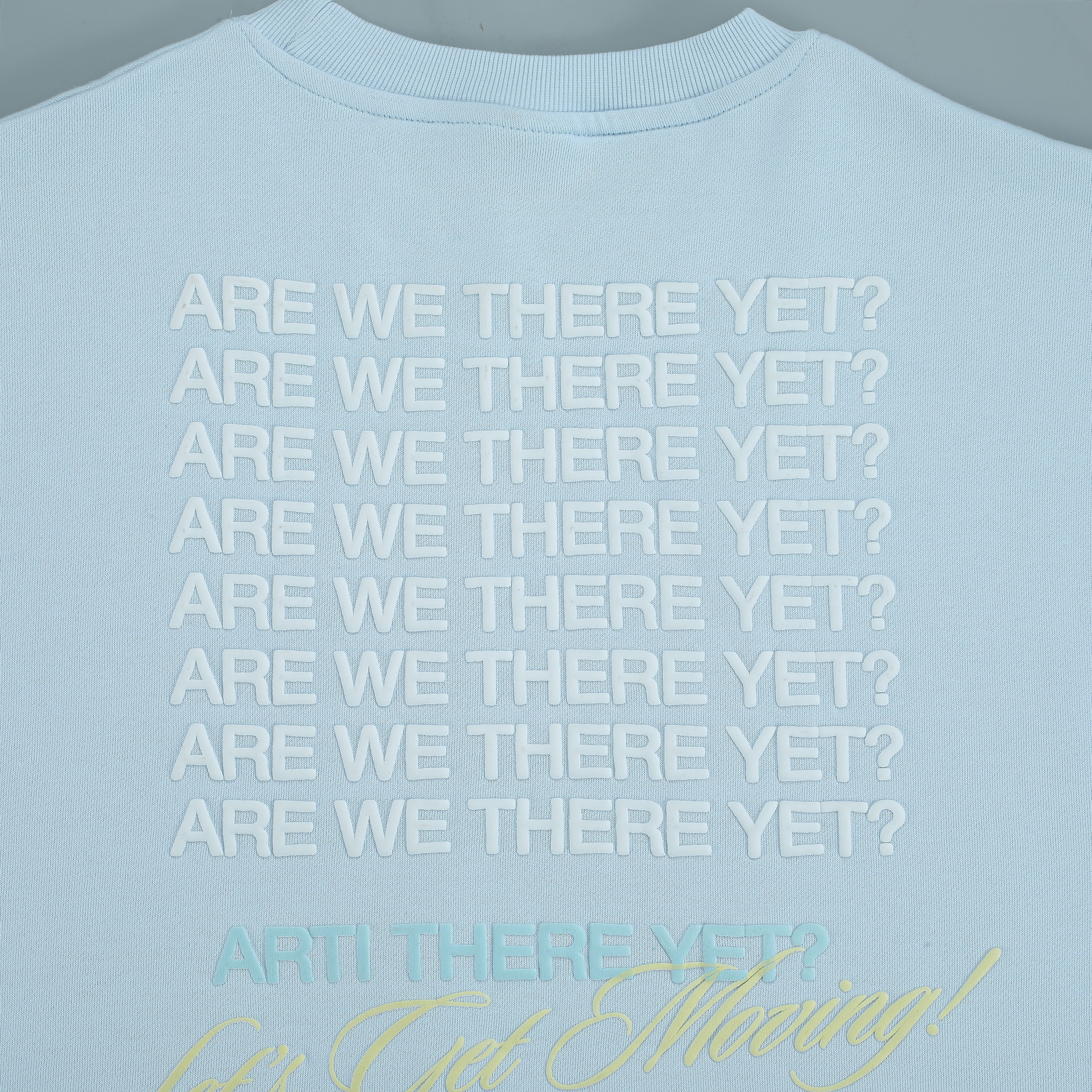 ARTI “Are We There Yet?” Crewneck — Baby Blue