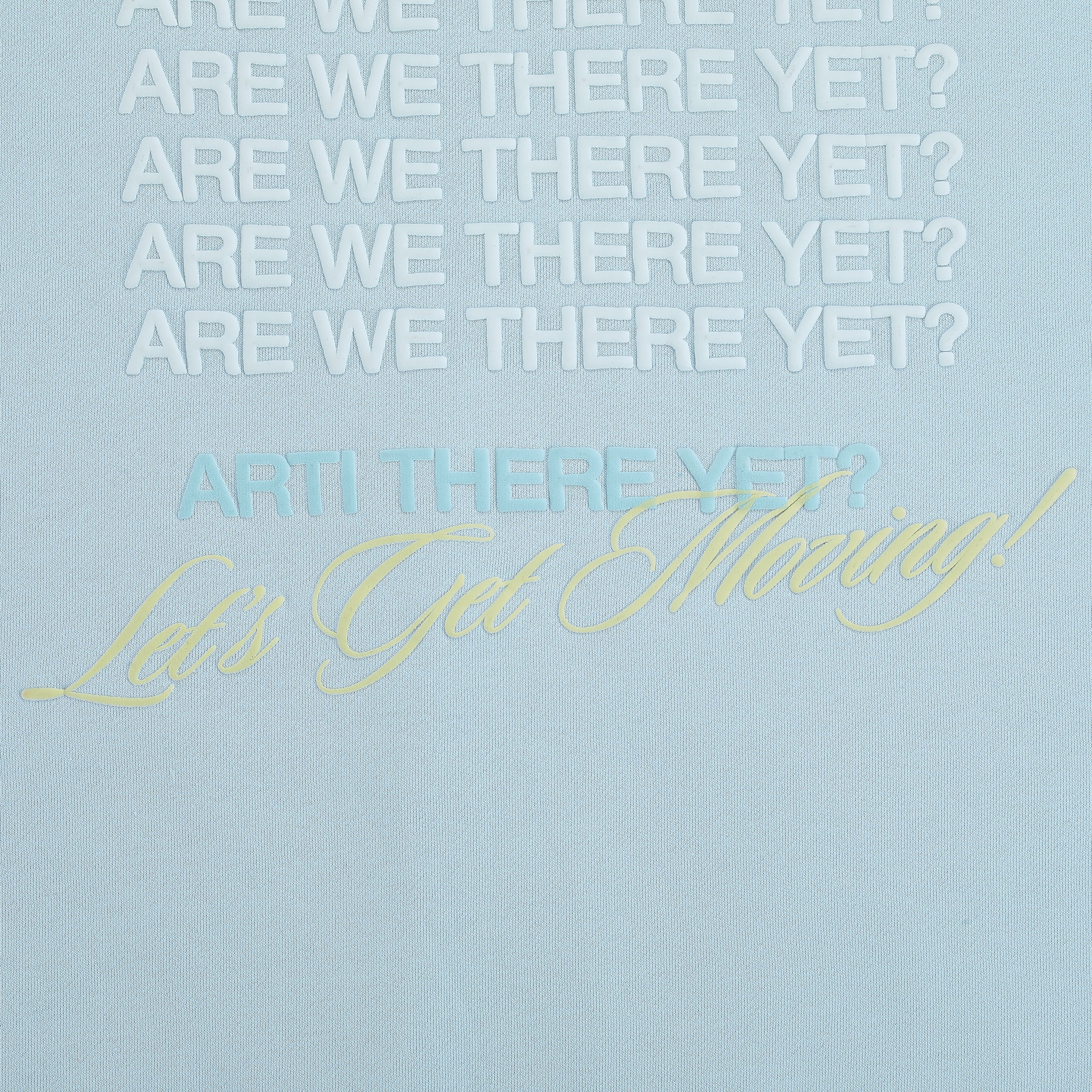 ARTI “Are We There Yet?” Crewneck — Baby Blue