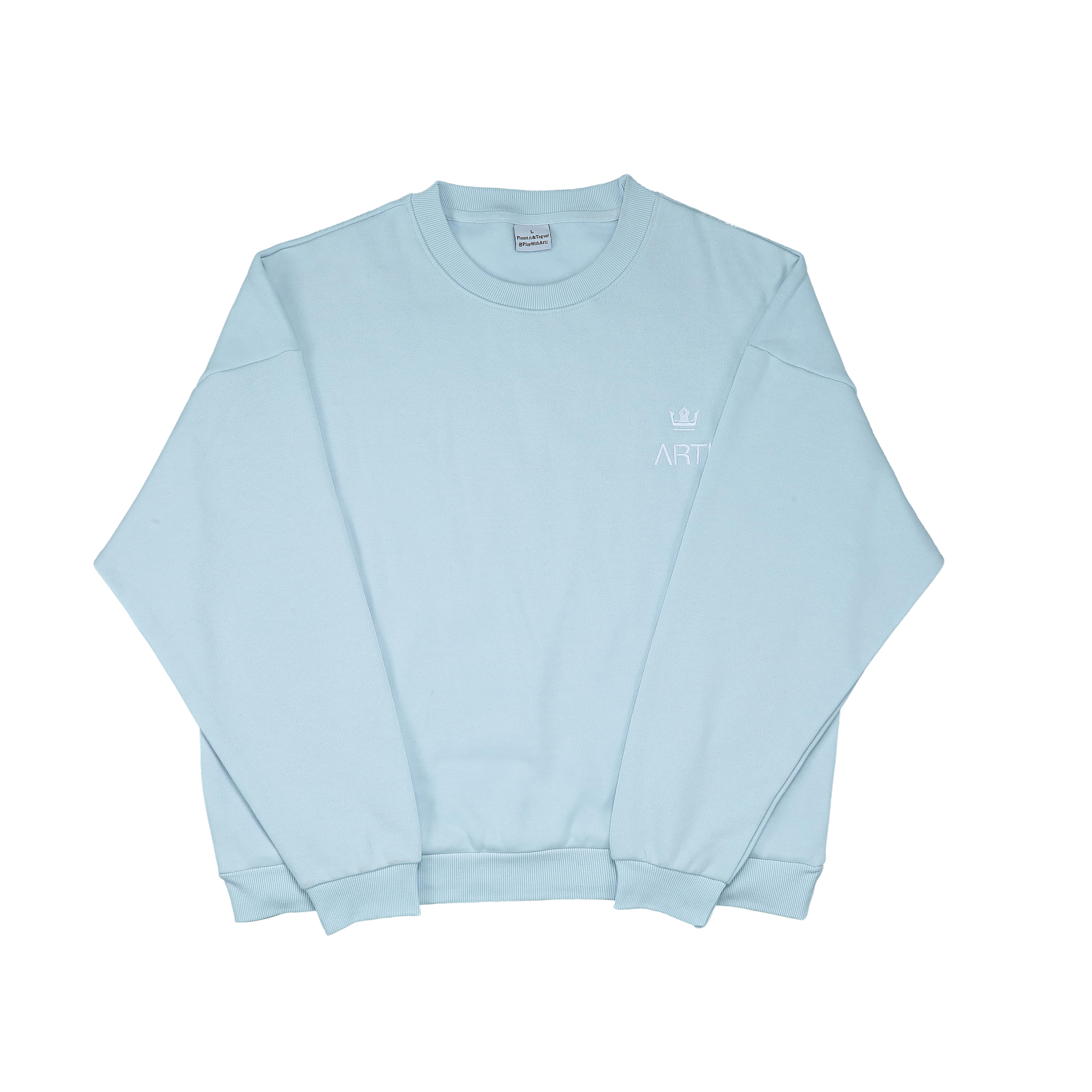 ARTI “Are We There Yet?” Crewneck — Baby Blue